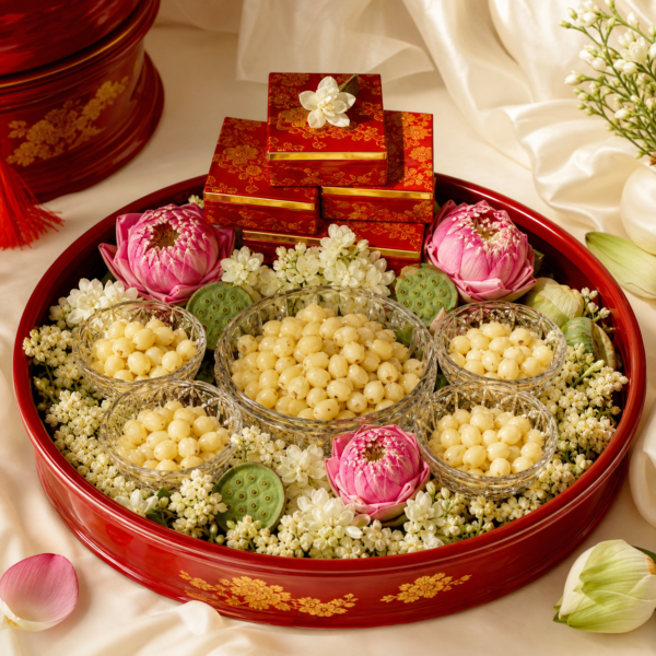 Mâm mứt sen trần