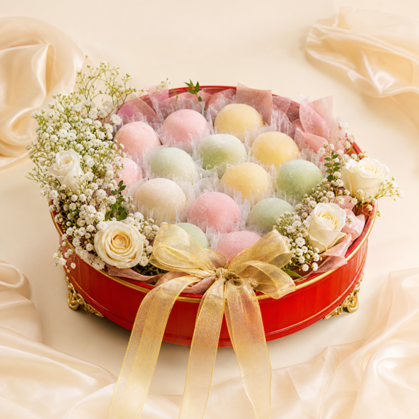 Mâm bánh mochi pastel lễ hỏi