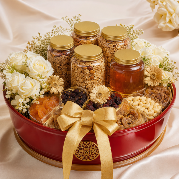 Mâm granola mật ong