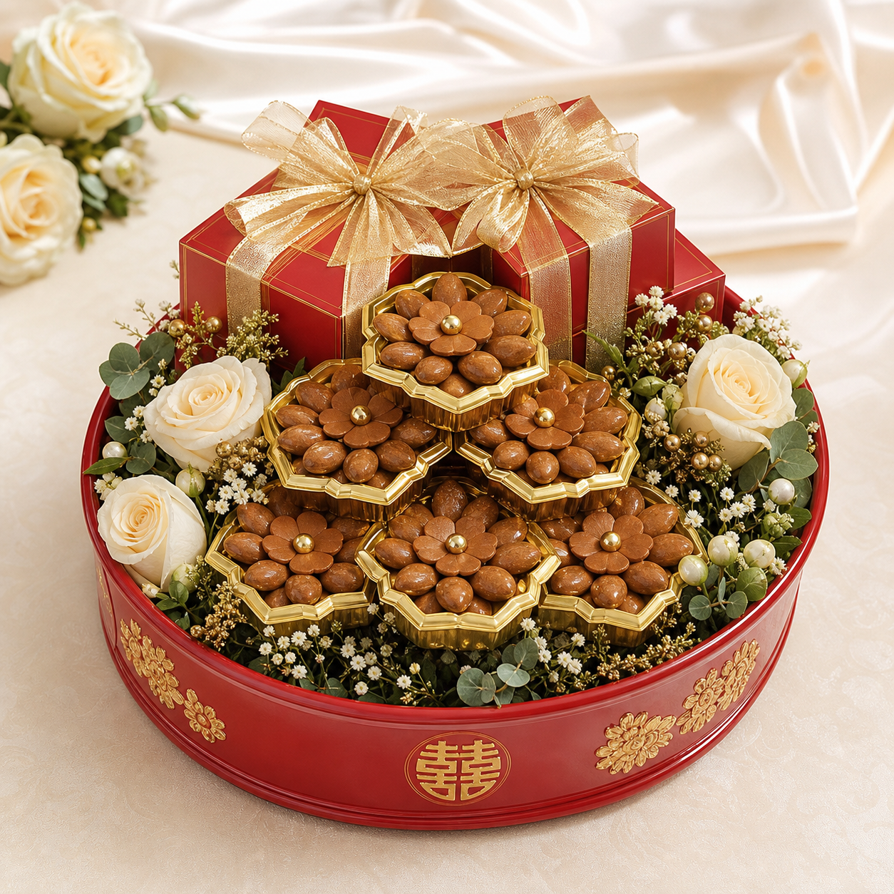 Mâm praline hạnh nhân