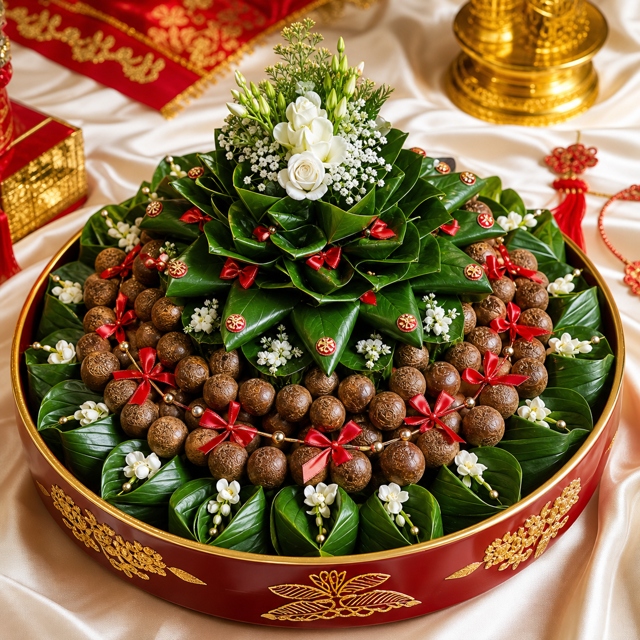 Mâm trầu cau nghệ thuật