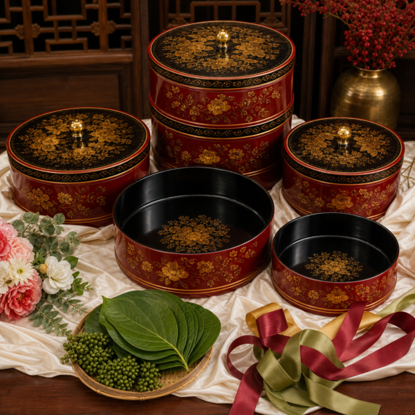 Bộ khay mâm quả sơn mài
